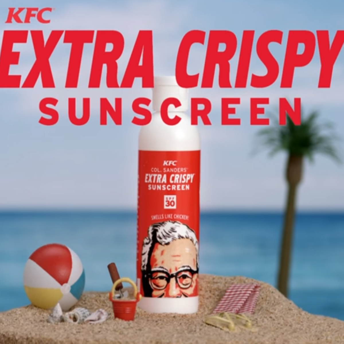 KFC crea bloqueador solar con aroma a pollo frito