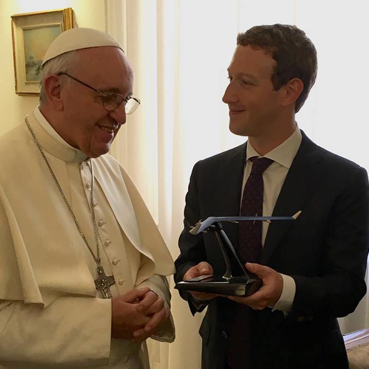 Mark Zuckerberg se reúne con el Papa Francisco