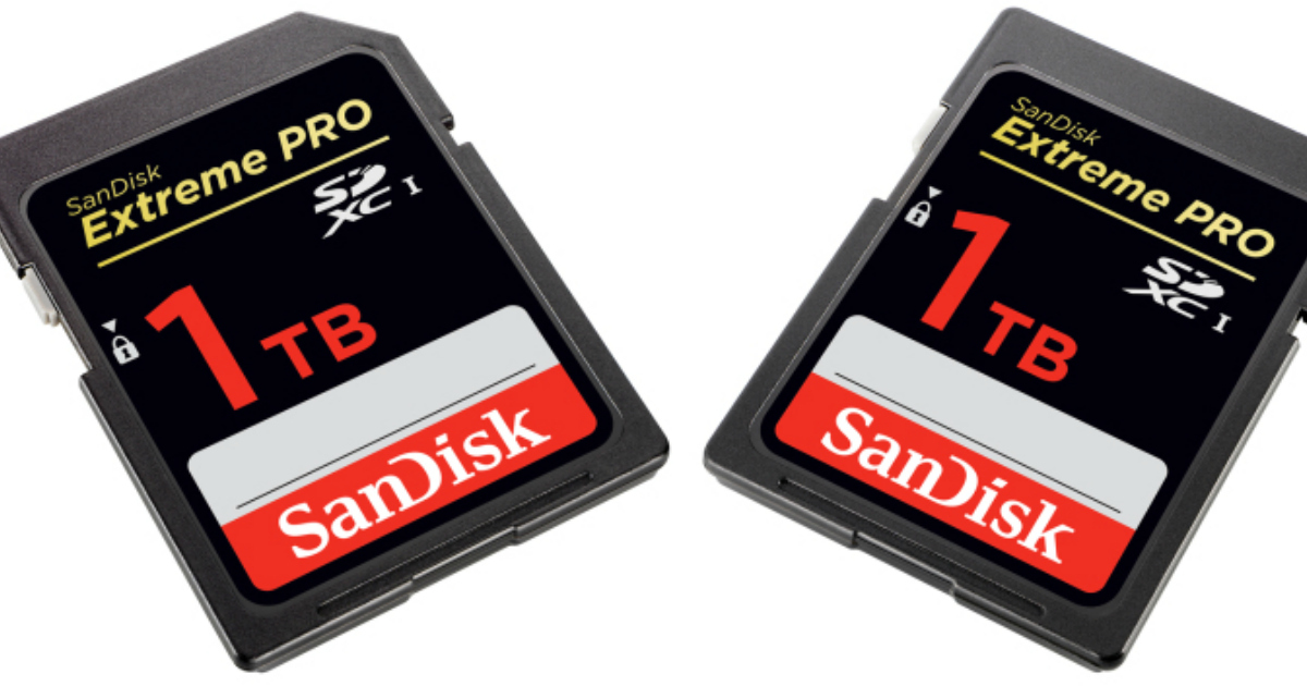SanDisk acaba de crear una memoria SD con 1 TB de capacidad