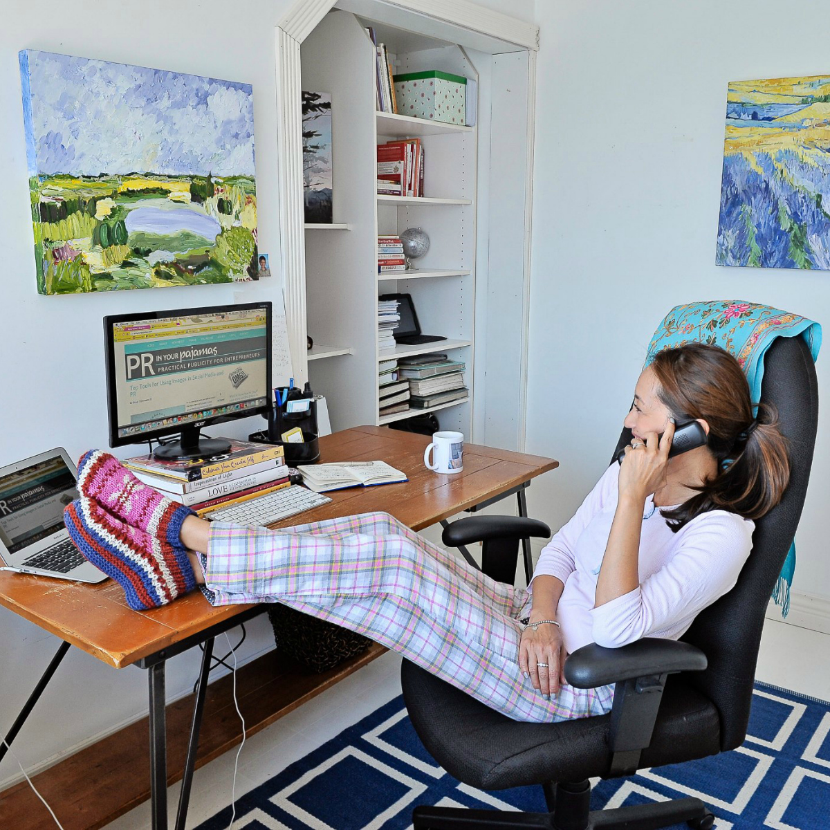 Vístete para trabajar aun si lo haces desde casa