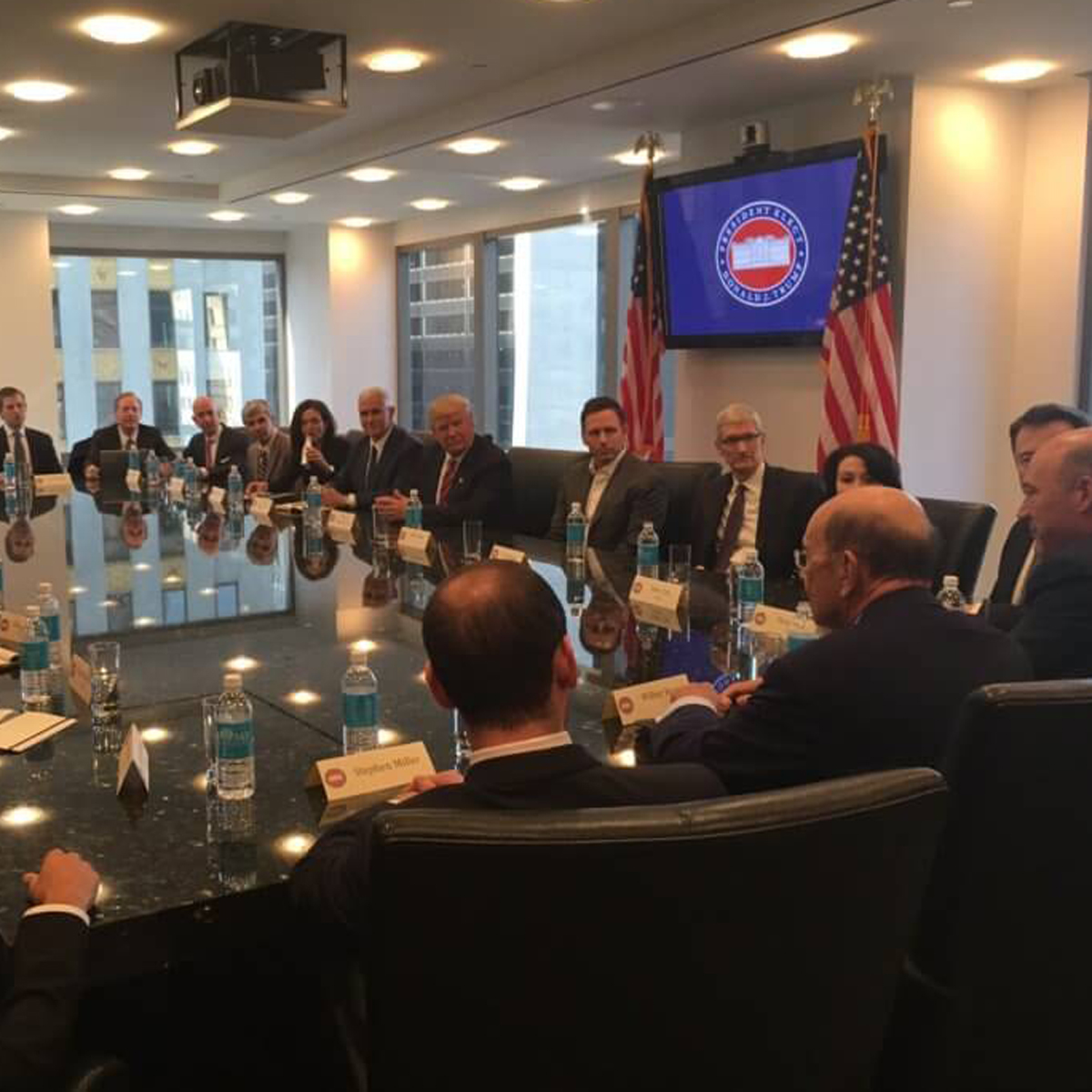 Donald Trump se reúne con líderes de Silicon Valley en Nueva York