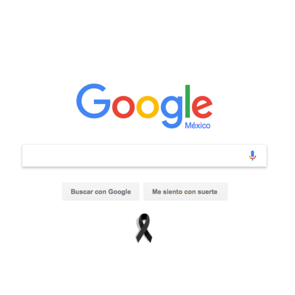 ¿Por qué Google México ha colocado un moño negro en su página de inicio?