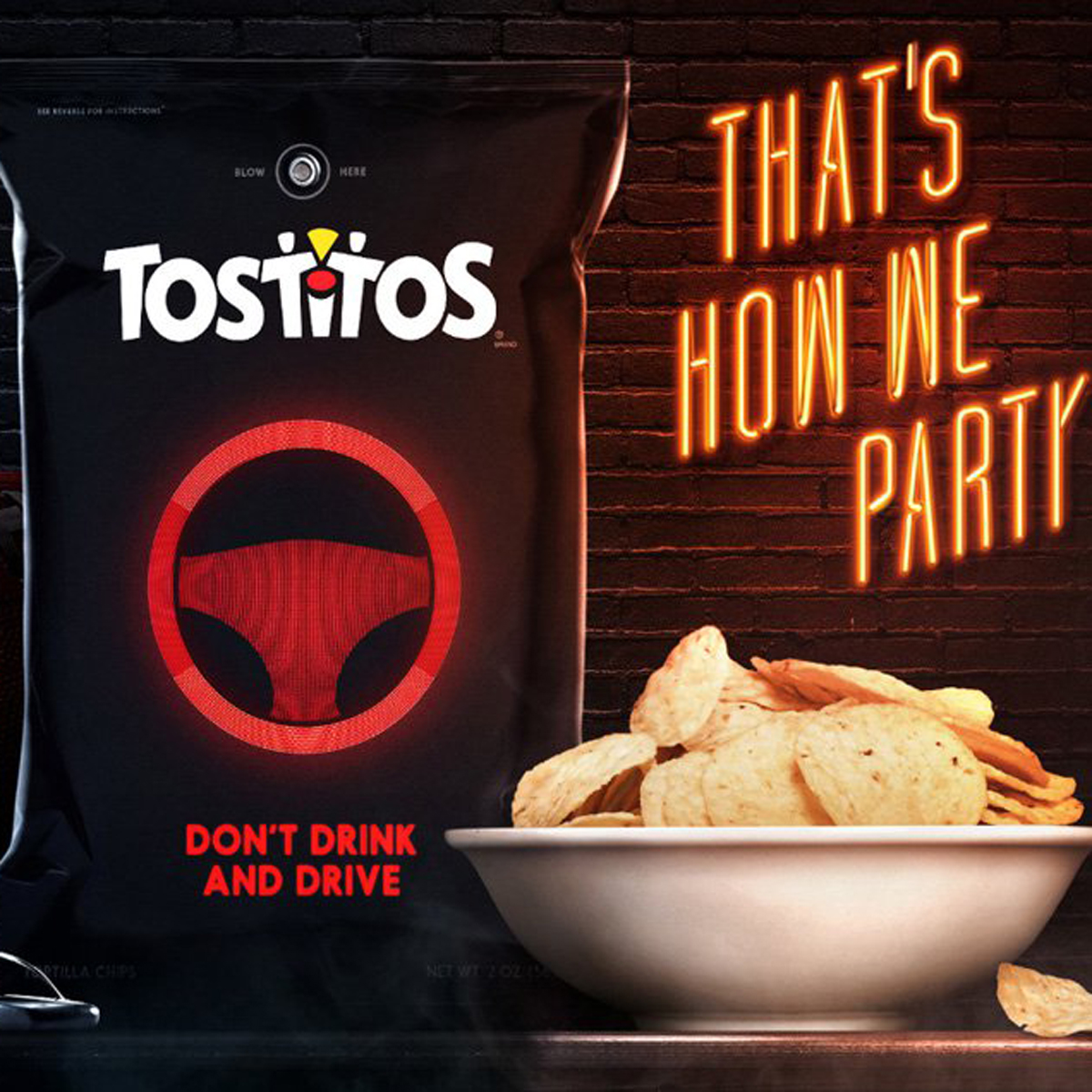 Esta bolsa de Tostitos detecta si tomaste de más y te pide un Uber
