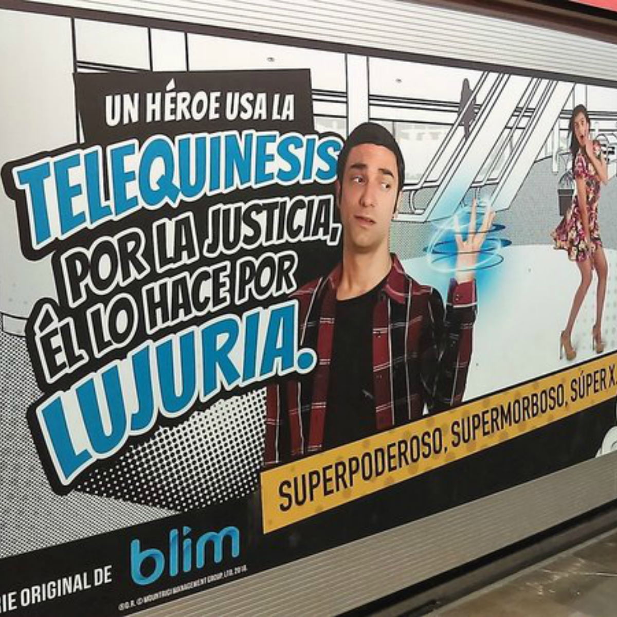Exigen retiro de publicidad de Blim del Metro por promover acoso a las mujeres