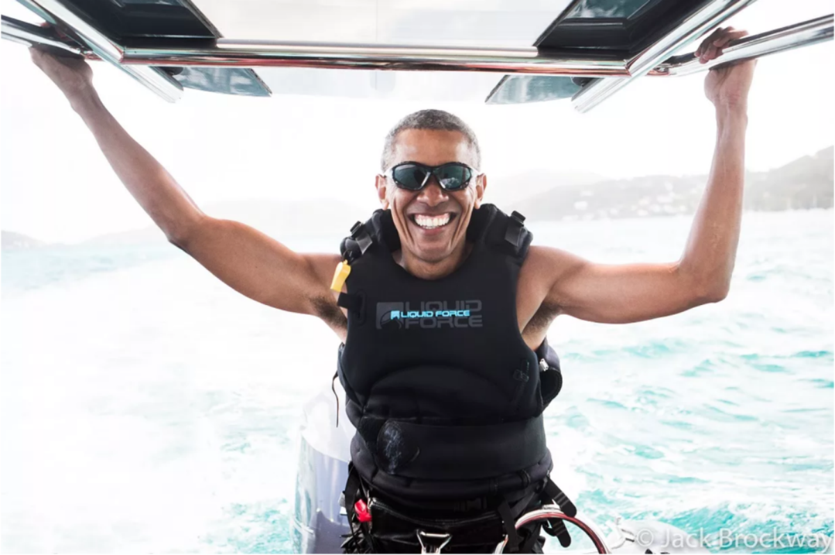 Así fueron las vacaciones de Barack Obama en las islas privadas de Richard Branson