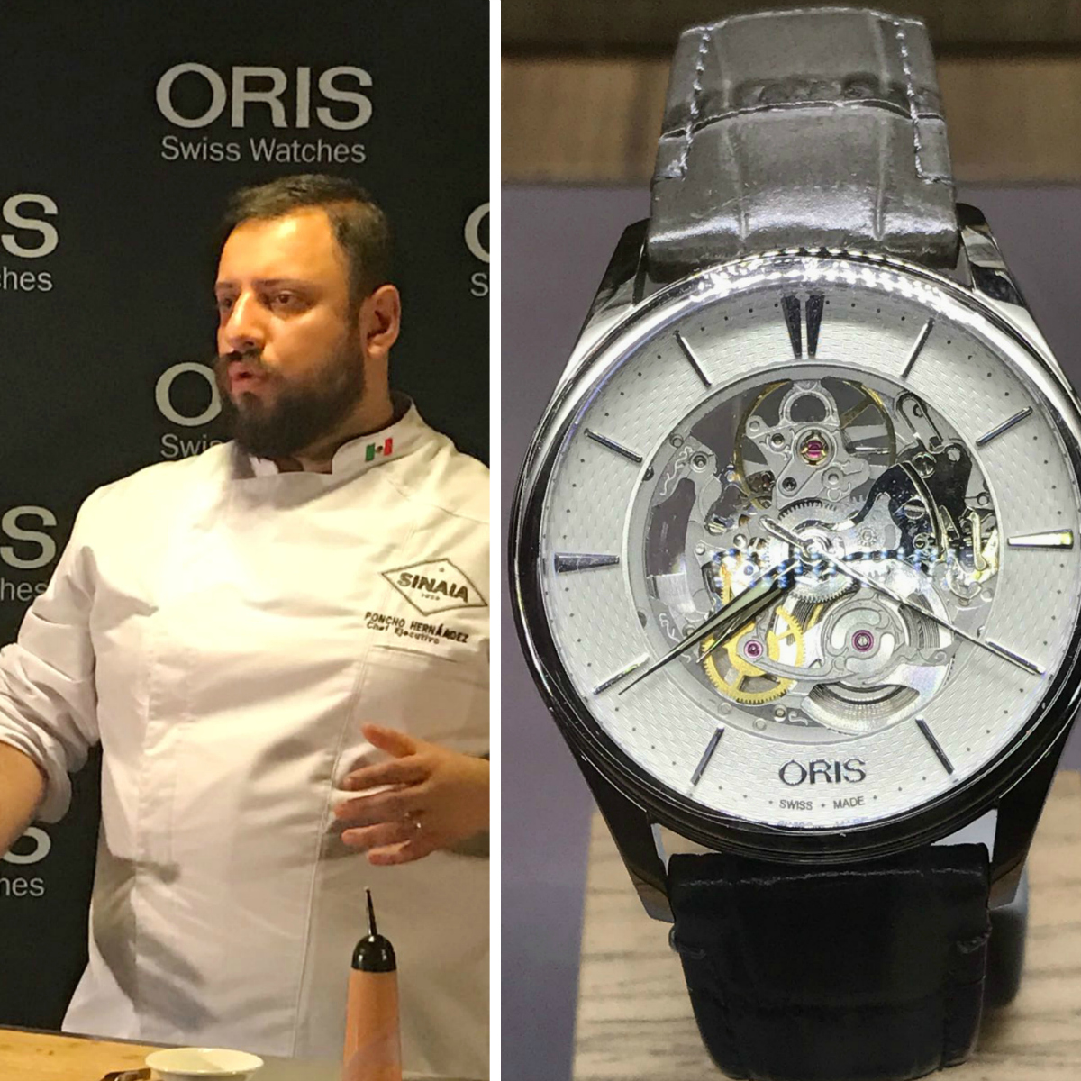 Vimos cómo un chef mexicano convierte en comida un reloj suizo Oris