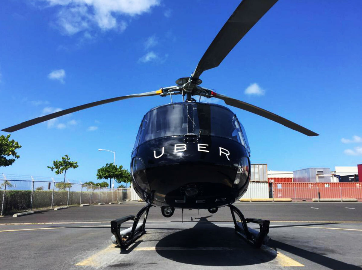 Uber cobrará 21 dólares para que viajes en helicóptero