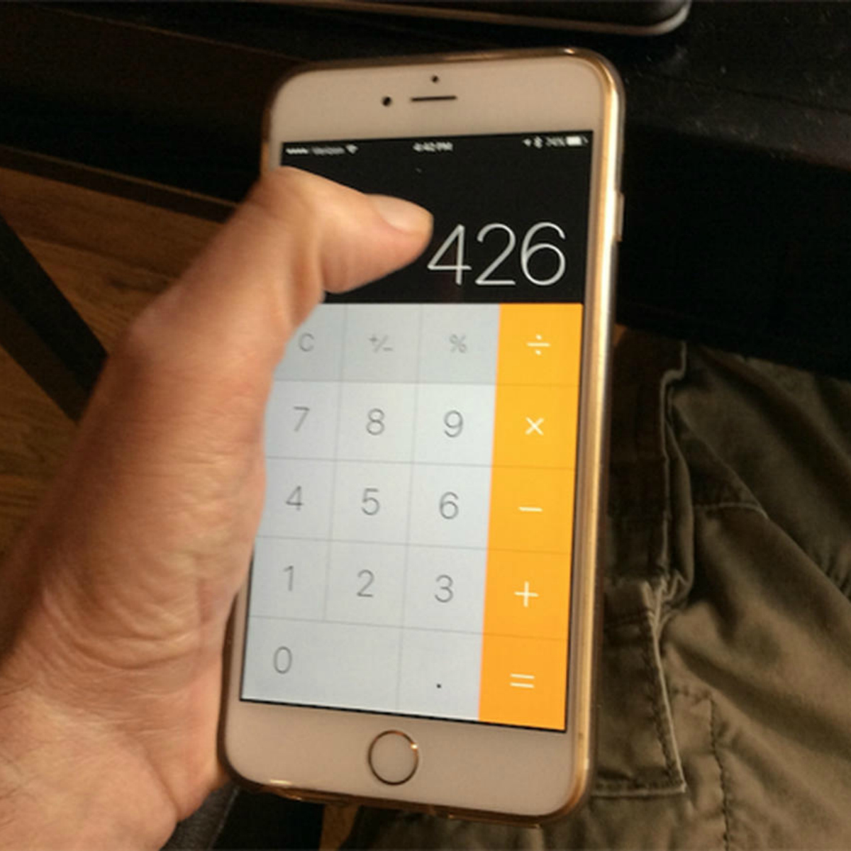 La función de la app de calculadora del iPhone que enloqueció a internet