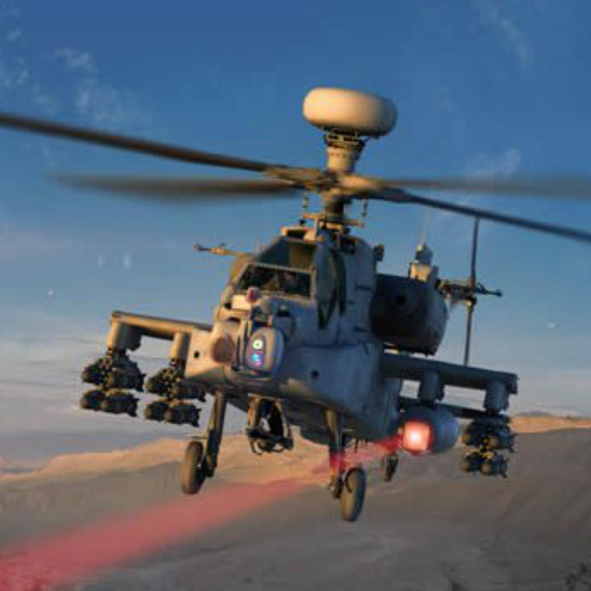 Prueban las primeras armas láser montadas en un helicóptero de guerra