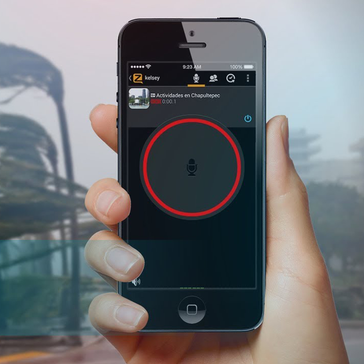 Esta app es como un walkie-talkie para emergencias