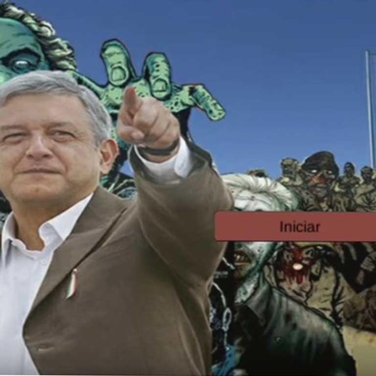 En este videojuego debes matar "pejezombies" para que no voten por AMLO