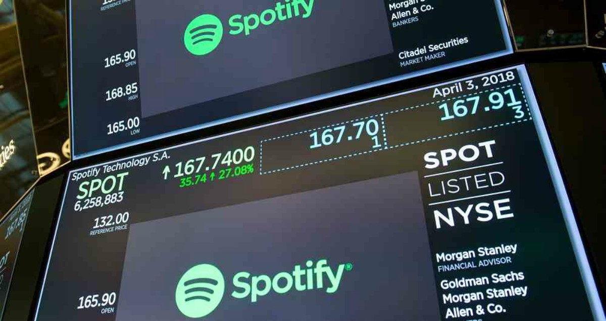 Spotify debutó en la bolsa y la bandera Suiza fue izada por error