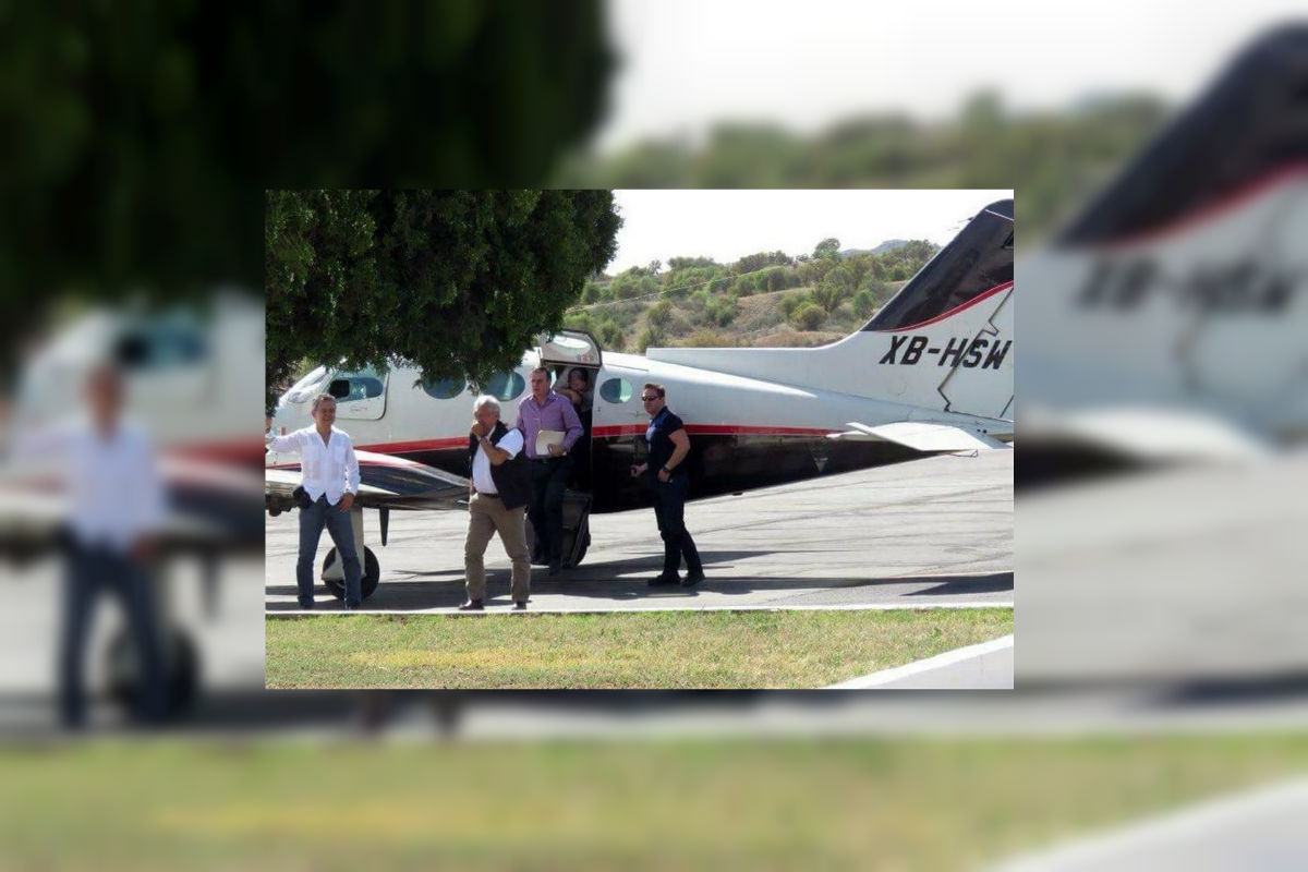 Esta es la avioneta privada en la que viajó AMLO