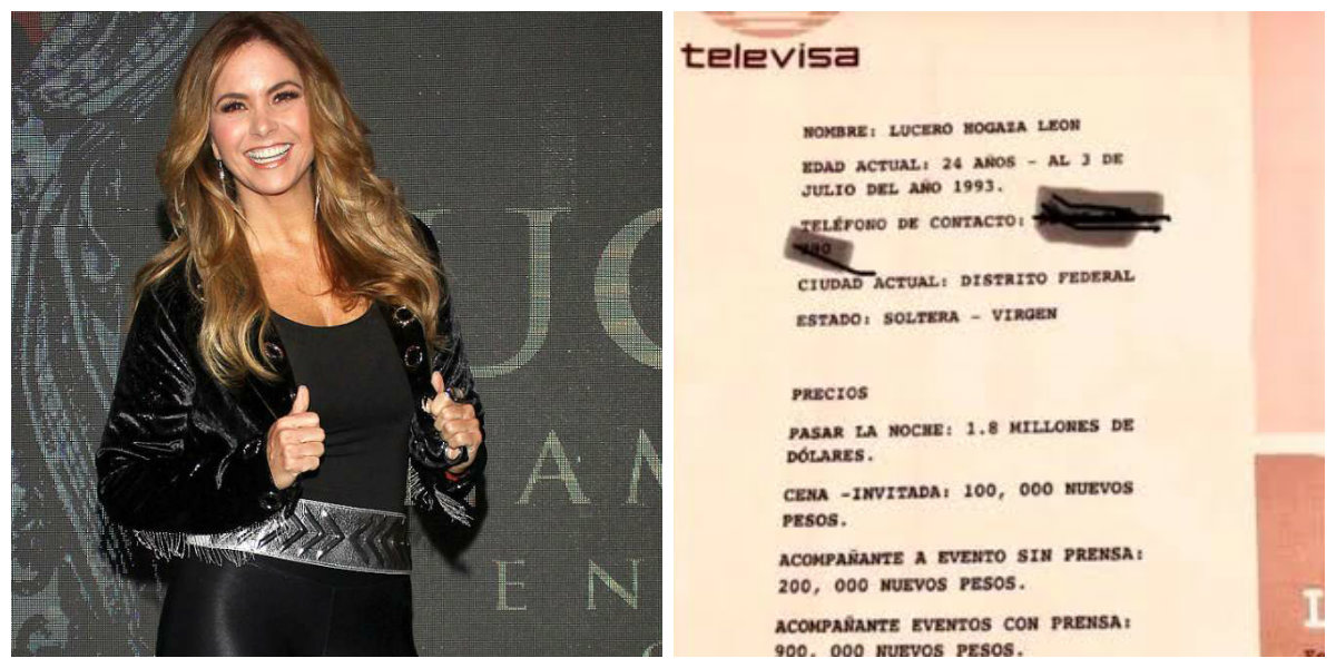 Lucero habla del 'catálogo' de Televisa donde supuestamente aparece