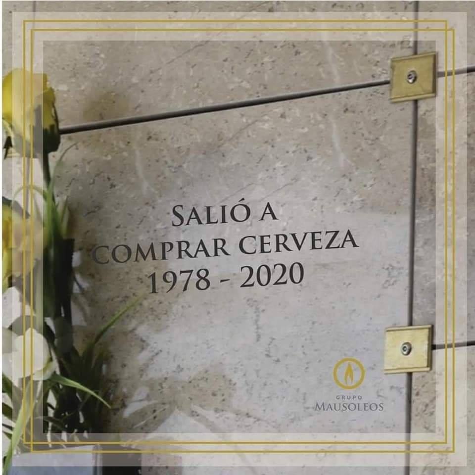 "Salió a comprar cerveza", impacta la publicidad de una funeraria