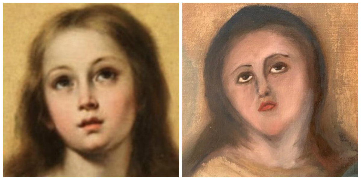 Piden a artesano de muebles que restaure una obra de arte y la desfigura