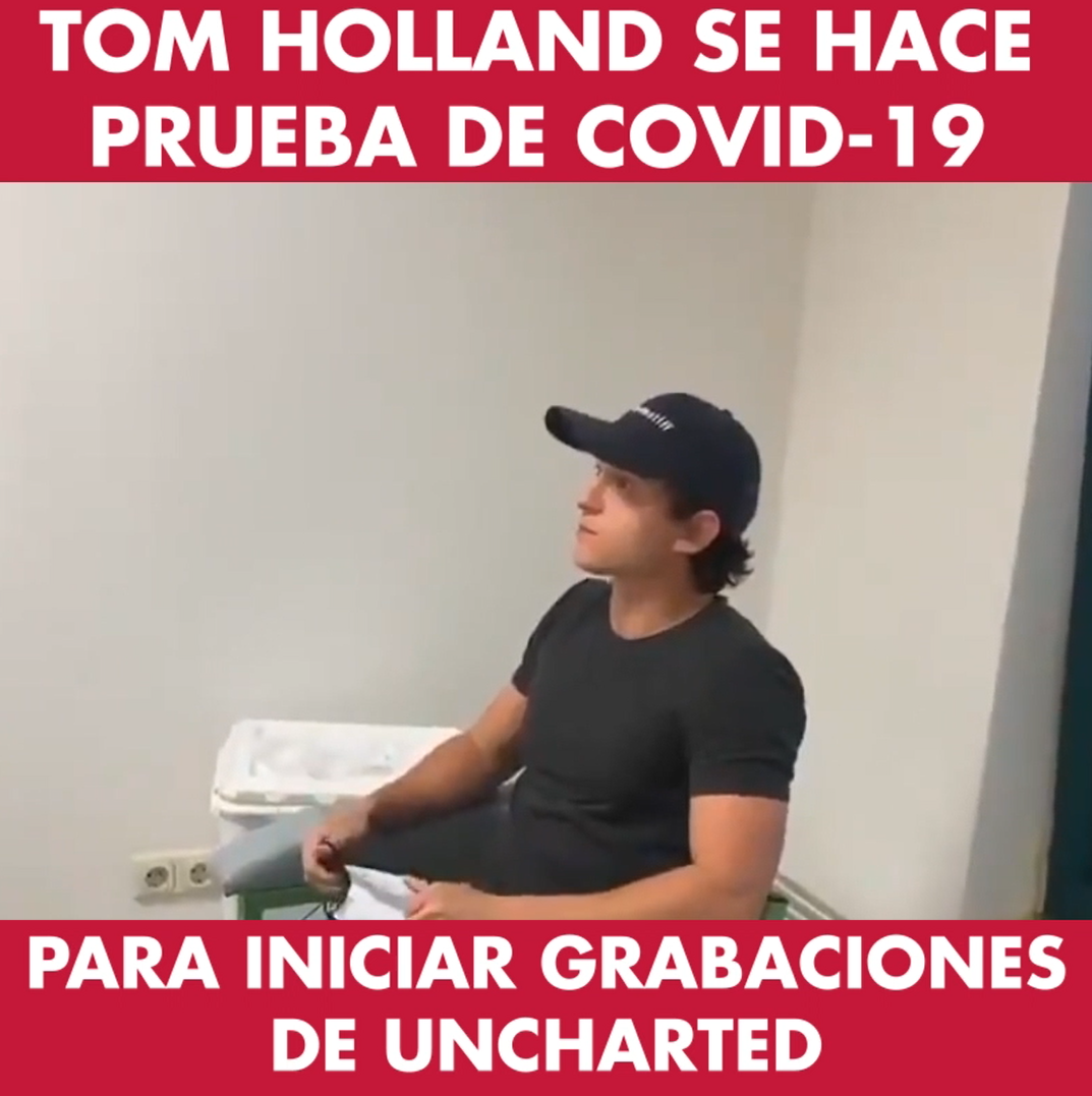 VIDEO: Tom Holland se hace la prueba de COVID-19