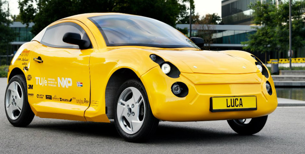 Estudiantes crean a Luca, un coche eléctrico hecho con basura