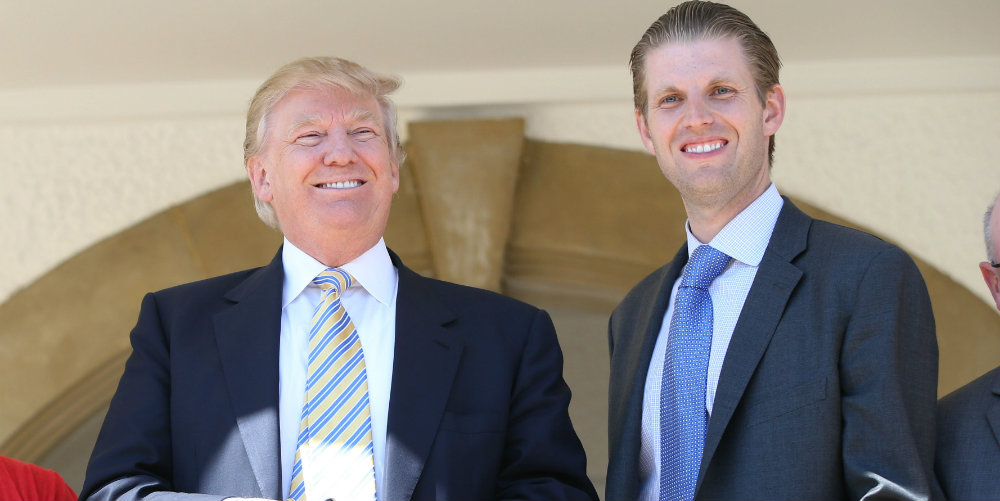 Hijo de Trump pide que recen por la salud de su padre