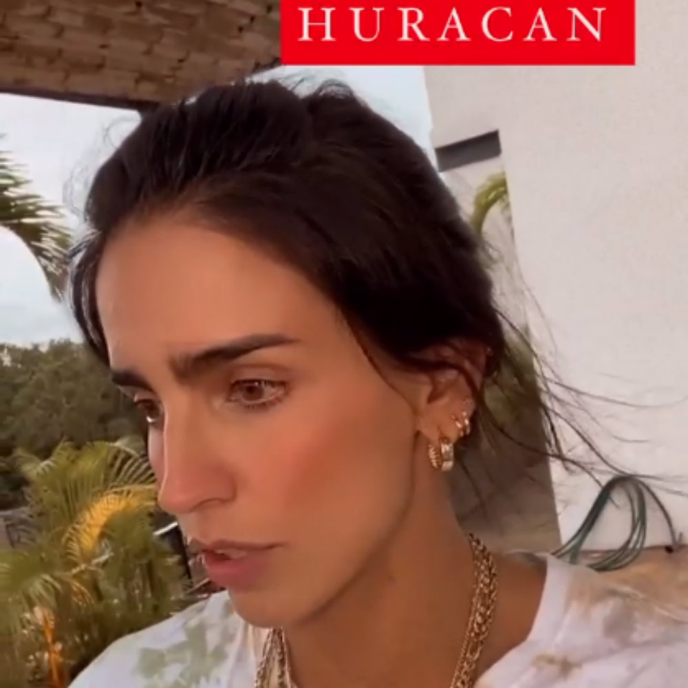 Vacaciones de Bárbara de Regil terminan mal por el huracán Delta