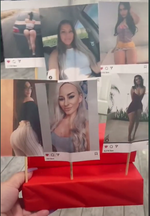 Joven le regala a su marido las fotos de mujeres a las que les dio like