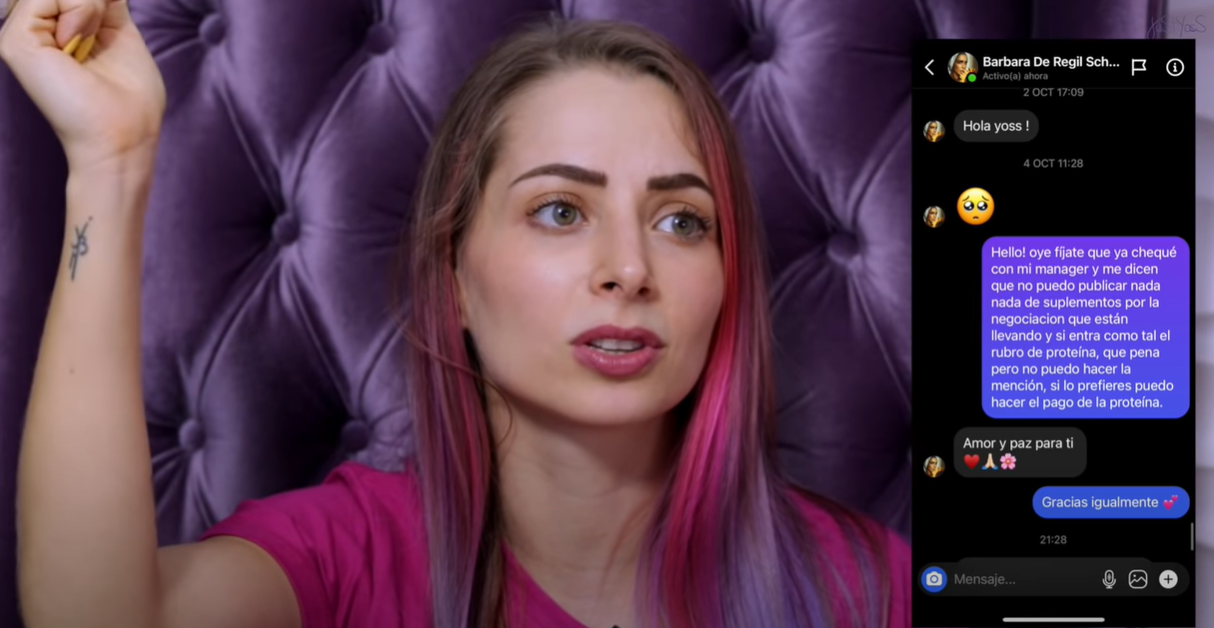 YosStop acusa a Bárbara de Regil de chantajearla para promocionar su proteína