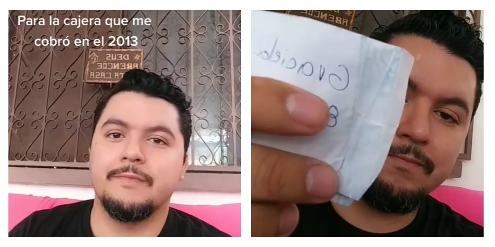 Descubre ocho años después que una cajera le dio su número en el ticket