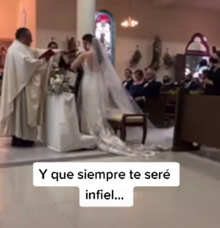 "Siempre te seré infiel", dice hombre por error en su boda