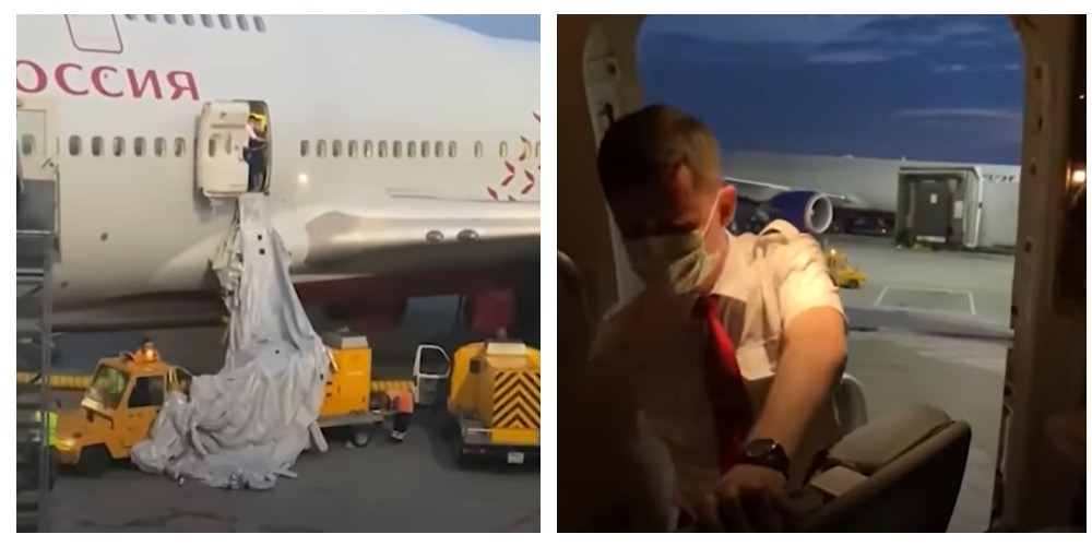 Pasajero abre la salida de emergencia de un avión porque tenía calor