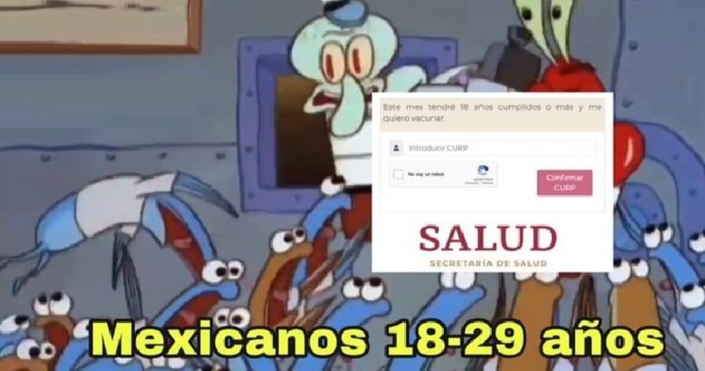 Los memes del registro a la vacuna para jóvenes de 18 a 29 años
