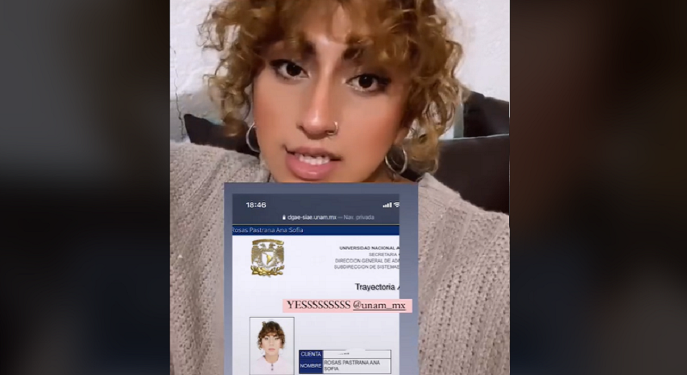 UNAM cambia el nombre y foto de alumna transgénero en sus documentos