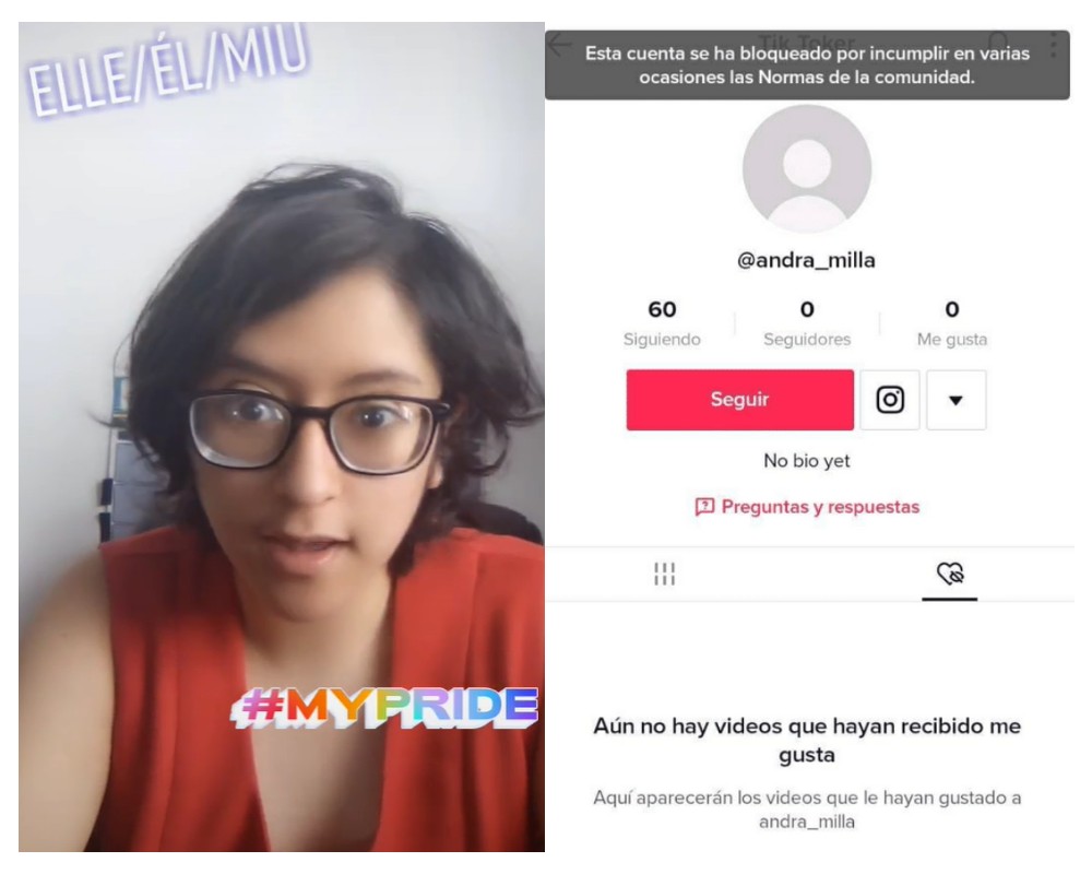 Tiktok le cierra su cuenta a Andra Escamilla por incumplir las normas