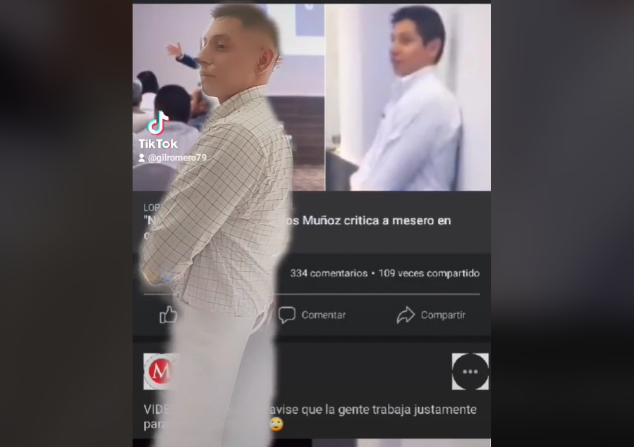 Reaparece mesero y habla del curso del coach Carlos Muñoz