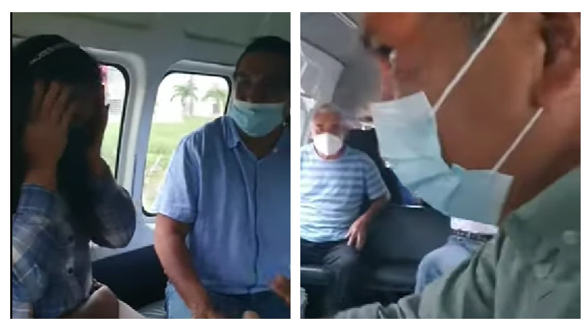 Video: Hombre se encuentra en la combi a su esposa con el amante