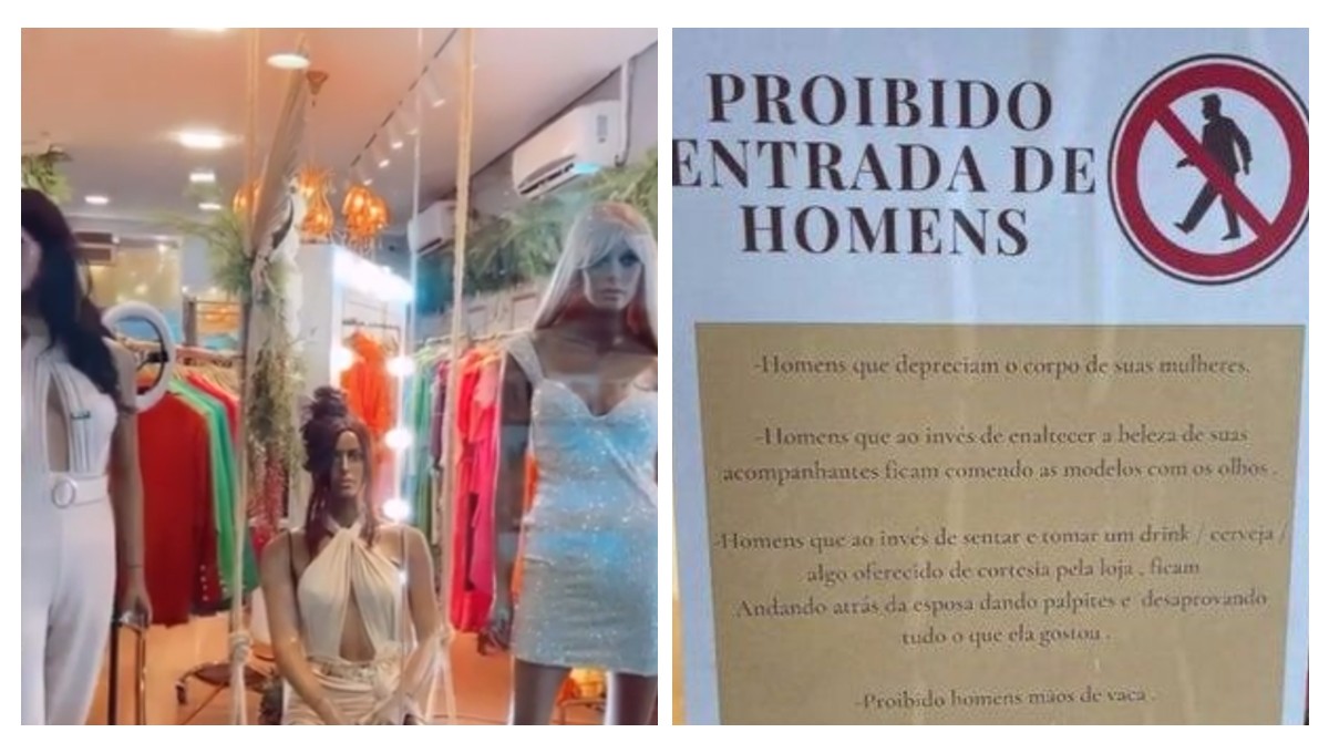 Empresaria prohíbe la entrada de hombres a su tienda de ropa para