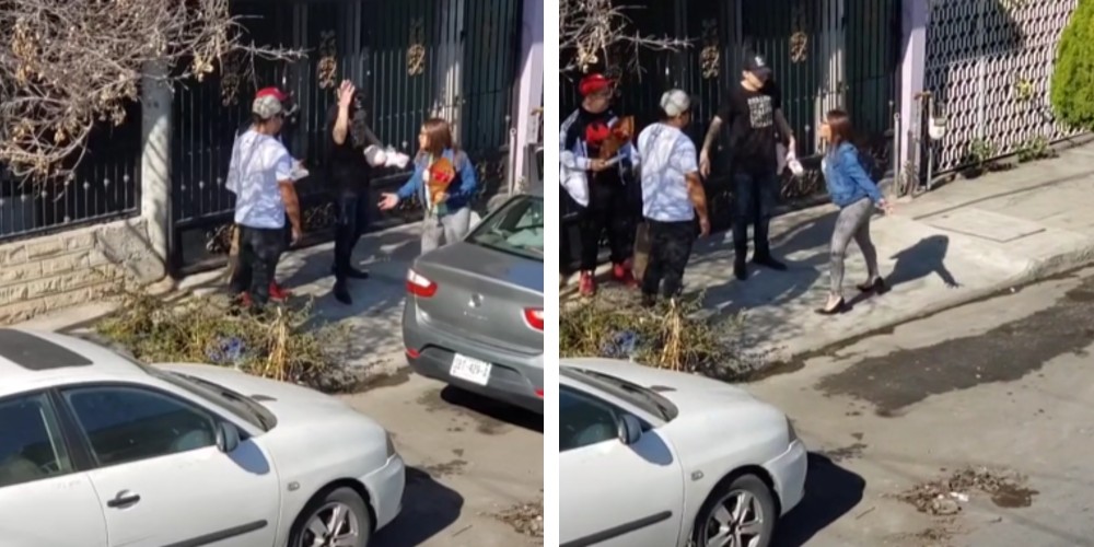 La verdad detrás del video de la mujer infiel a la que se le juntan sus cuatro novios