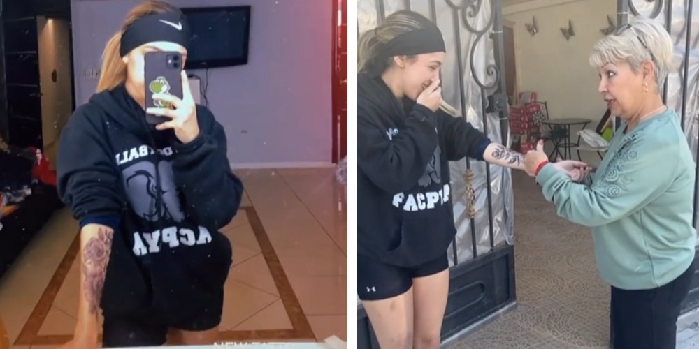 "Te vas a ver bien mal con vestido": Mamá regaña a su hija por tatuaje en el brazo