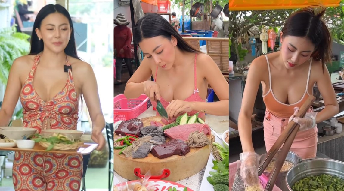 Vendedora de comida impacta en TikTok por su belleza
