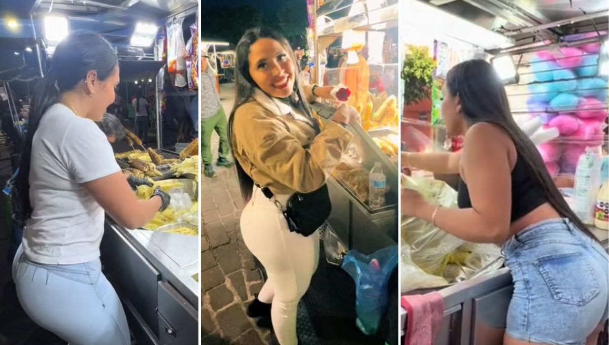 Vendedora de elotes causa sensación en TikTok por sus videos