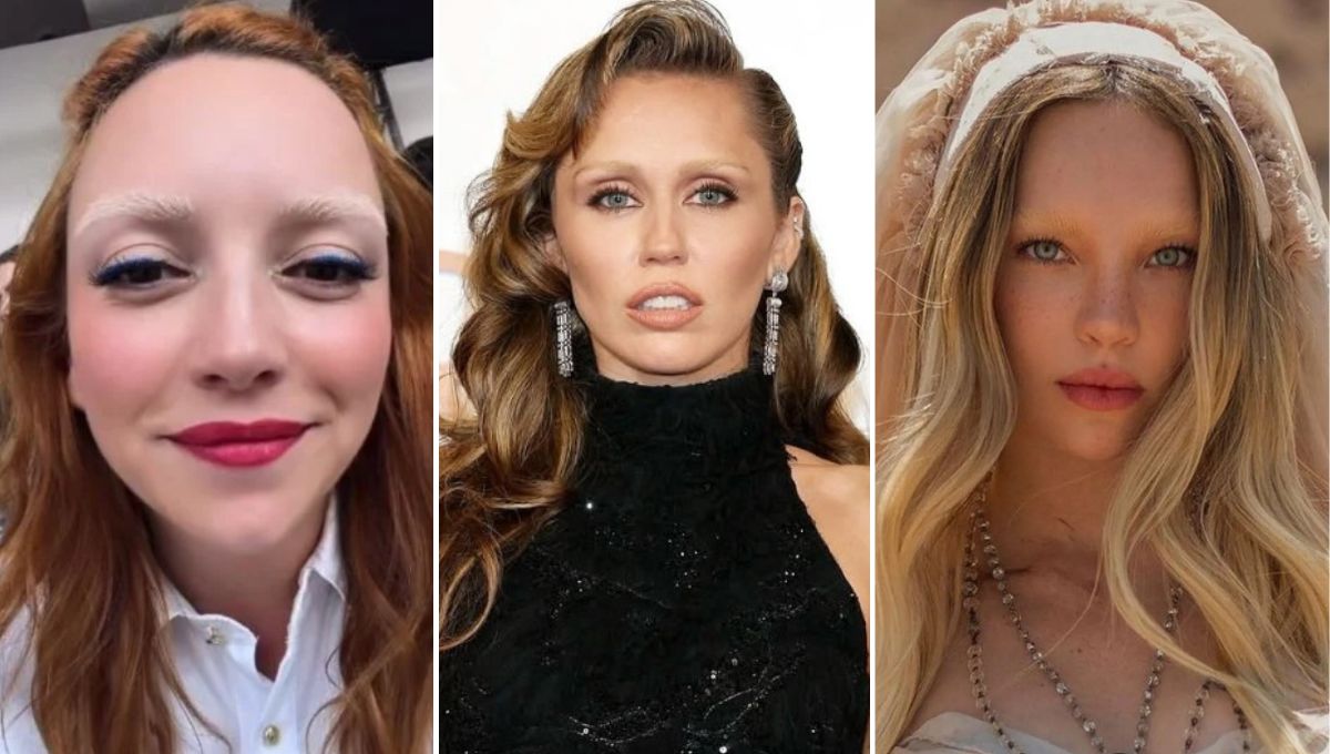 El antes y después de las famosas que se decoloraron las cejas
