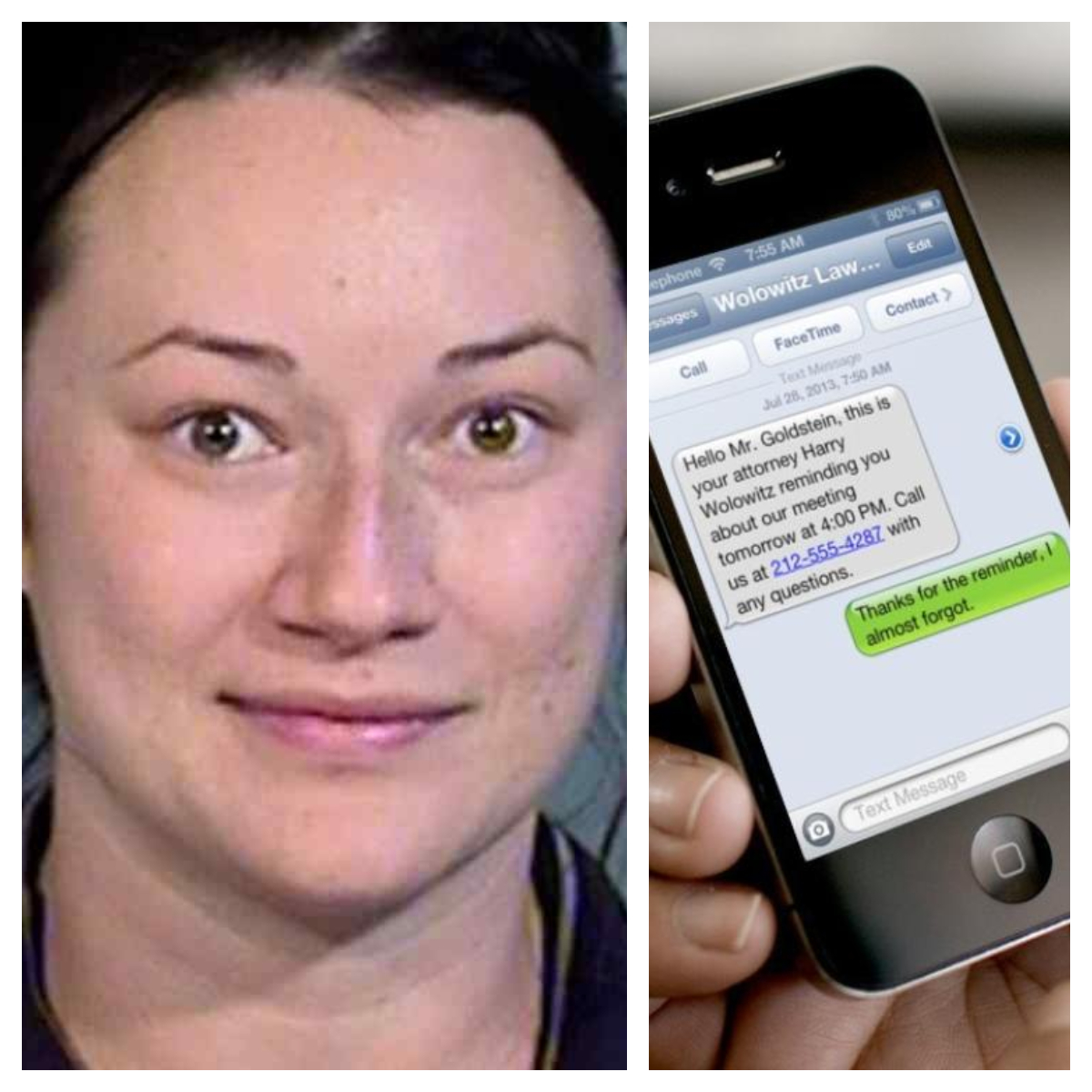 Encarcelan a mujer por acosar a hombre con cientos de mensajes de texto al día