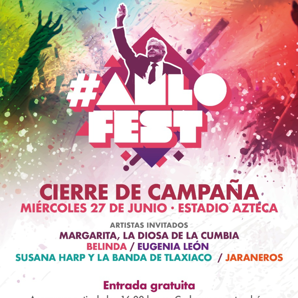 #OMG Ya salió, ya está aquí, el cartel oficial del AMLOFest