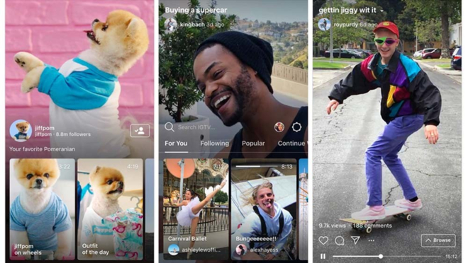 instagram app YouTube videos 