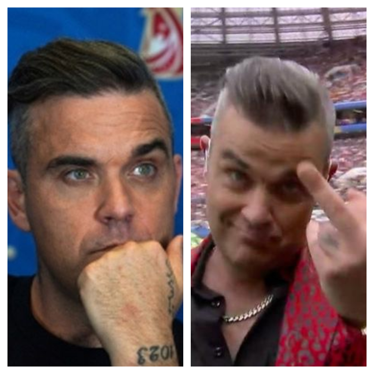 #Tómala El fuerte mensaje que lanzó Robbie Williams en la inauguración del Mundial