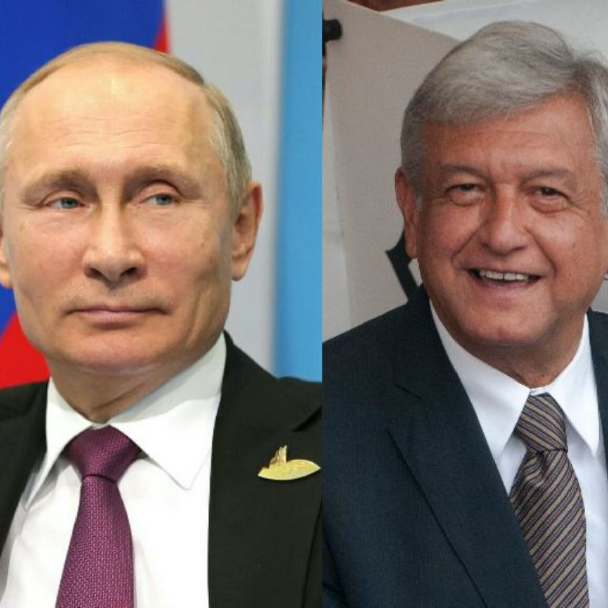 Vladimir Putin felicita a AMLO por su victoria en la jornada electoral
