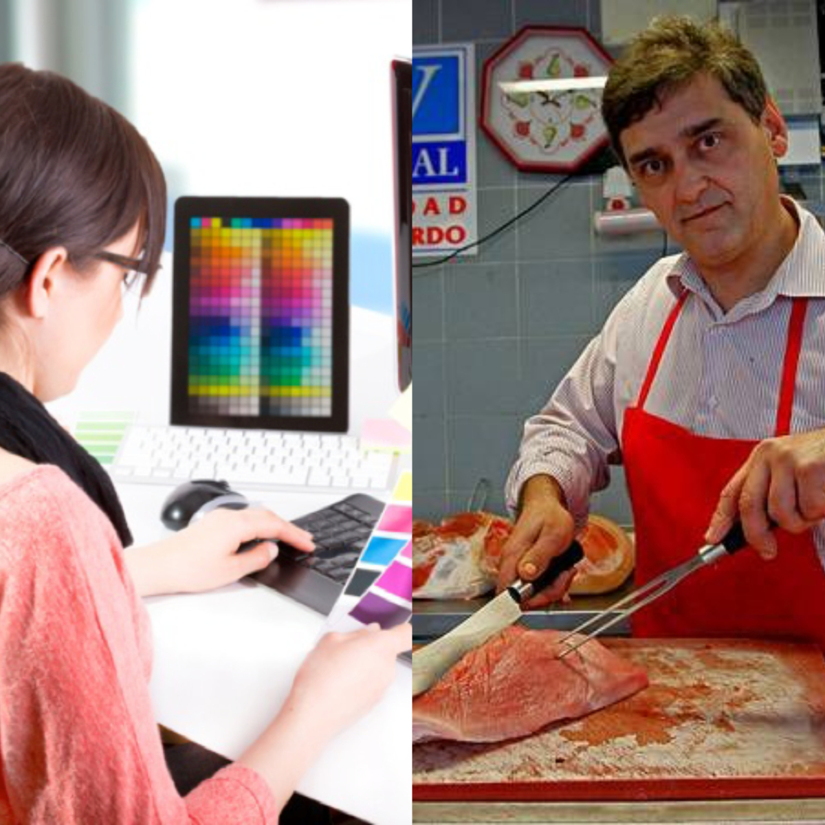 ¿Un carnicero gana más que un diseñador? La verdad de la foto que está rompiendo Internet