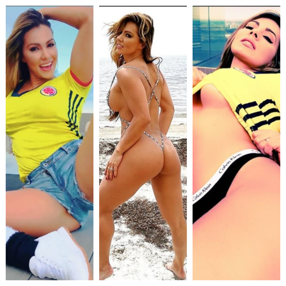 Pornstar colombiana se fleta con la goleada antes de que toquen a su selección