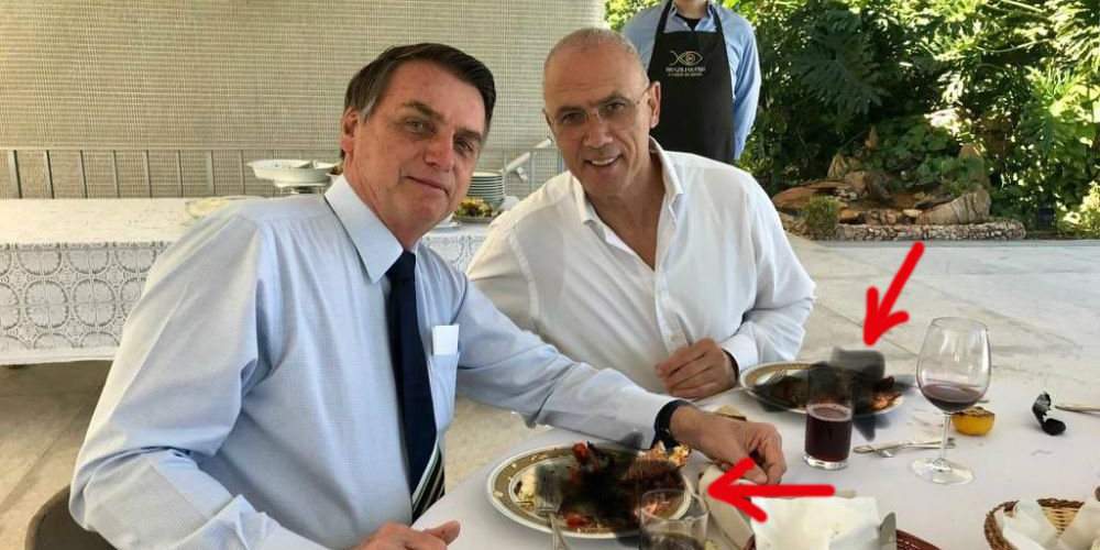 Embajador tapa con photoshop su plato de mariscos y le llueven los memes
